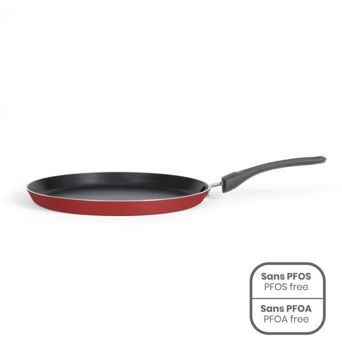 Premier Chef - Crepiera 26 Cm - Livoo - Mep149 - Antiaderente Senza Pfoa Né Pfos - Manico In Silicone - Tutti I Piani Cottura, Inclusa L'induzione