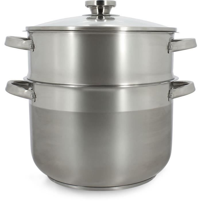 Cuocicosse - Menastyl - 4615450 - Acciaio Inox - 10 Litri - Adatto A Tutti I Piani Cottura, Anche A Induzione