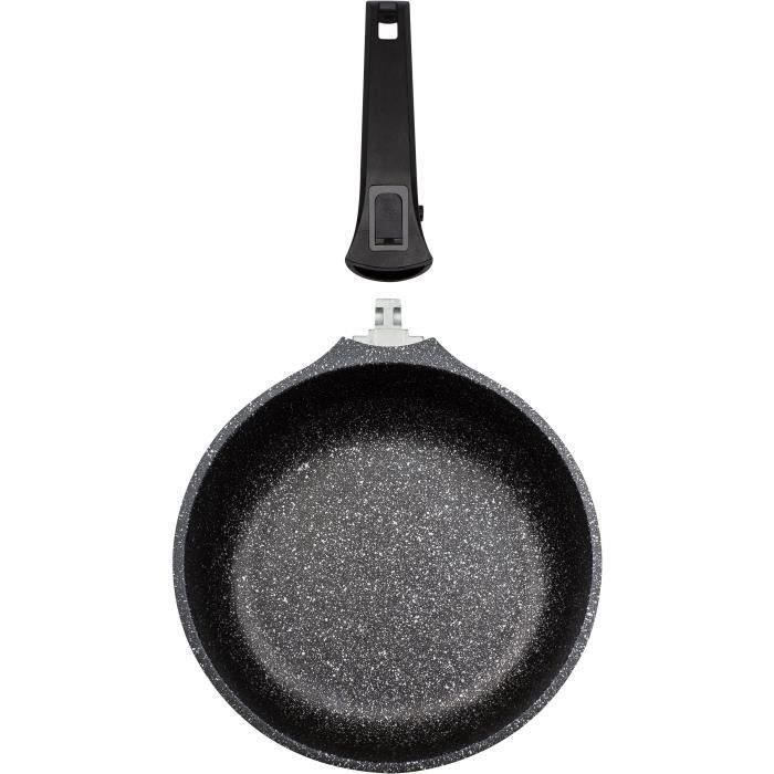 Wok In Alluminio Pressofuso - Gsw - Easy Click - 28 Cm - Induzione