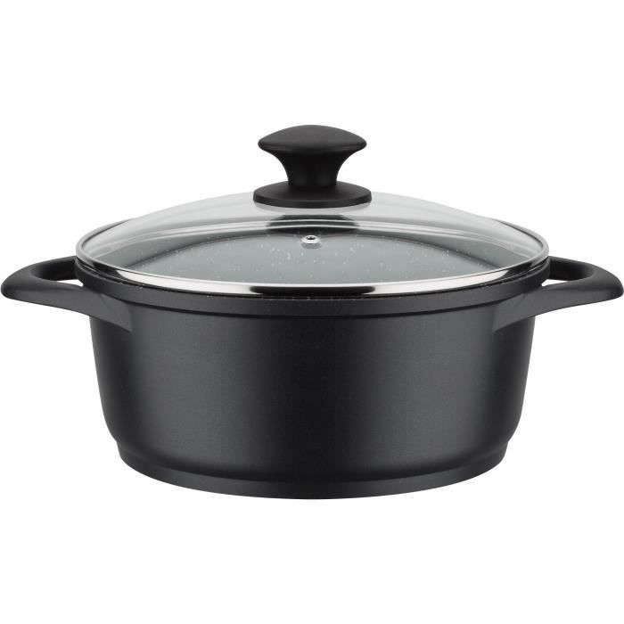 Gsw - 414562 - Batteria - Alluminio Forgiato Massiccio Gourmet Granite - 10 Pezzi - Induzione - Rivestimento Vitaflon Granit - Image 5