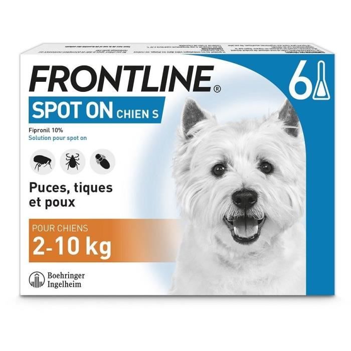Frontline Spot On Dog 2-10kg - 6 Pipette