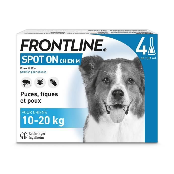 Frontline Spot On Dog 10-20kg - 4 Pipette