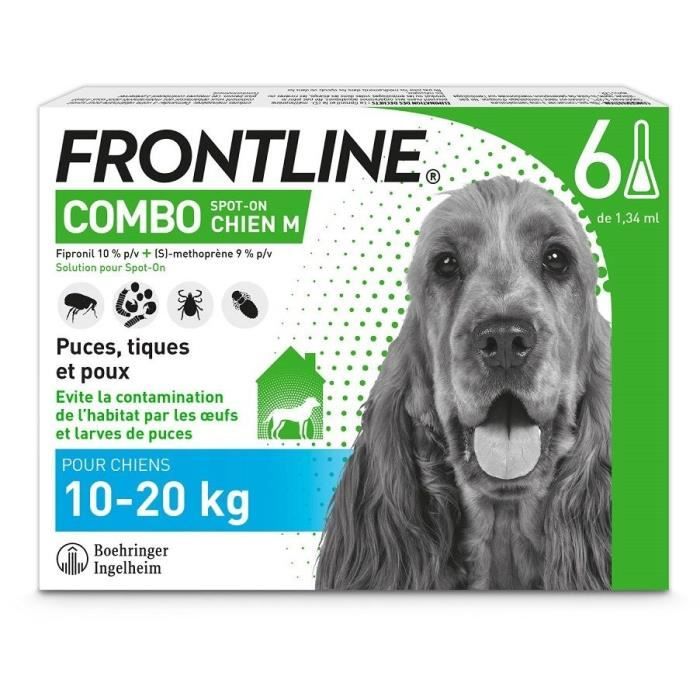 Frontline Combo Per Cani 10-20 Kg - 6 Pipette