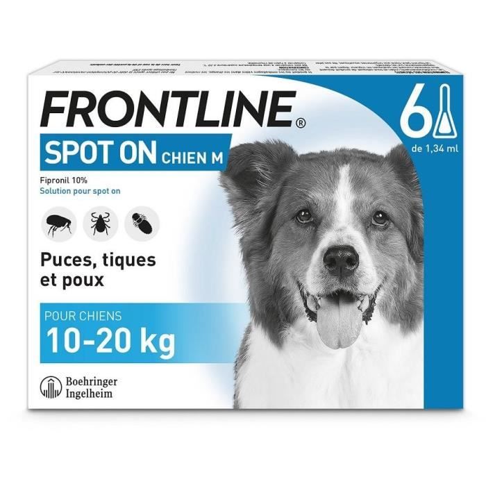 Frontline Spot On Dog 10-20kg - 6 Pipette