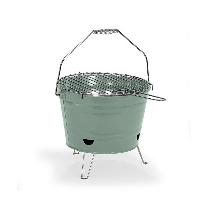 Barbecue Portatile A Carbonella - Livoo - Doc327v - Verde - Leggero - Pieghevole - Facile Da Pulire