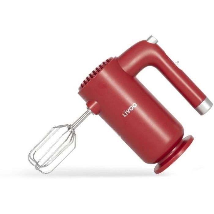 Miscelatore Elettrico - Livoo - Dop243r - 250 W - 5 Velocità - Rosso