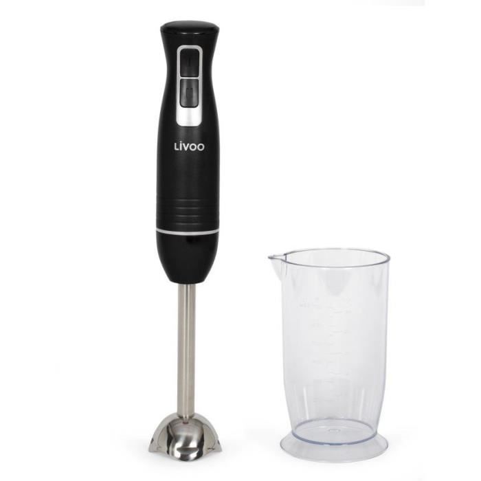 Frullatore Ad Immersione Con Ciotola - Livoo - Dop245n - 400 W - 2 Velocità - Nero
