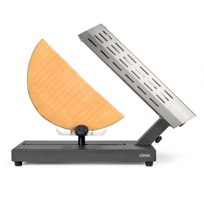 Macchina Per Raclette Tradizionale - Livoo - Doc314 - 600w - Da 6 A 8 Persone - Portaformaggio Scorrevole E Rimovibile, 360° - 2 Spatole