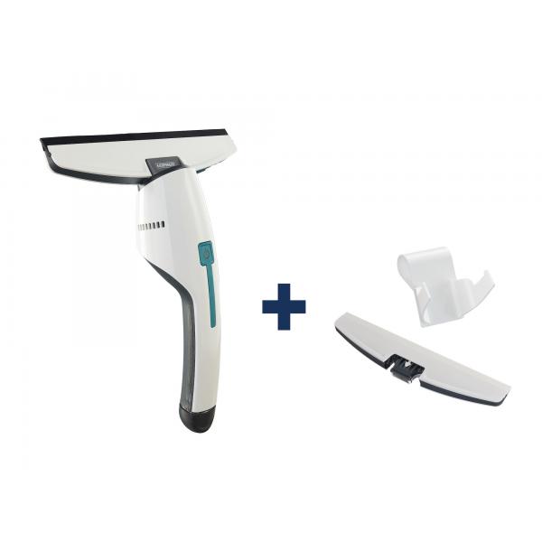 Leifheit 51035 - Aspirapolvere Bagno E Vetro Nemo - Serbatoio 60ml - Autonomia 45min - Ipx7 - Design Ergonomico E Sottile