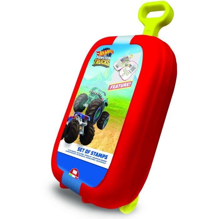 Trolley - Multiprint - 64143 - 7 Timbri Hot Wheels, 5 Matite, 18 Pennarelli