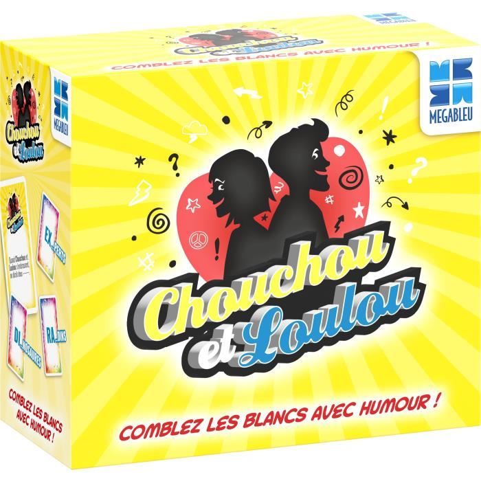 Gioco Da Tavolo - Megableu - Chouchou E Loulou Nomade - 200 Carte Con Frasi Da Completare Con Umorismo