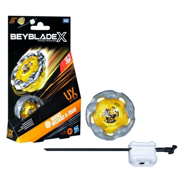 Beyblade X Starter Pack Wand Wizard 5-70db Ux, Trottola E Lanciatore Di Tipo Stamina, Trottole Takara Tomy Autentiche, Età 8+