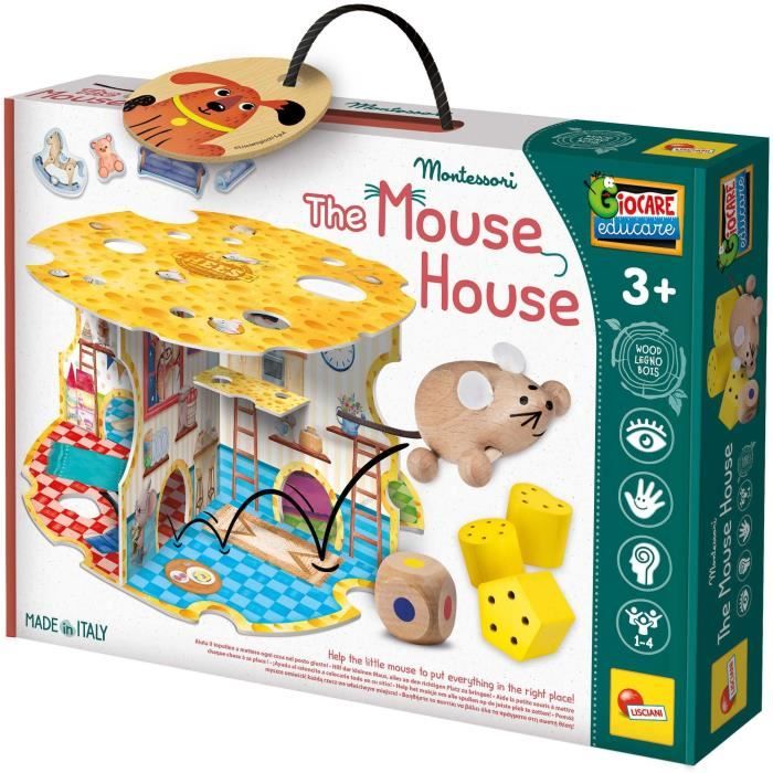 La Casa Del Topo - Gioco Montessori - Montessori Wood - La Casa Del Topo, Giochi Di Associazione