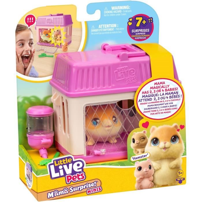 Playset - Little Live Pets - Criceti Mama Surprise - Cuccioli Inclusi - Accessori Personalizzabili