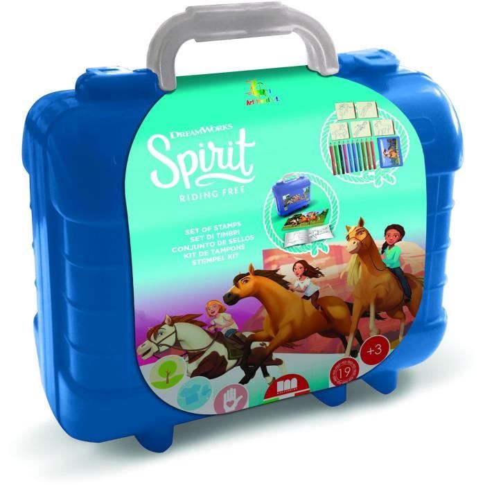 Set Da Viaggio - Multiprint - 42984 - 5 Timbri Spirit, 10 Matite