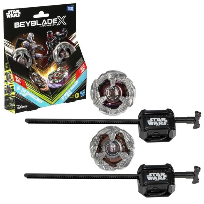 Beyblade X E Star Wars, Collaborazione The Mandalorian 3-60f Vs. Moff Gideon 3-80n, Confezione Multipla