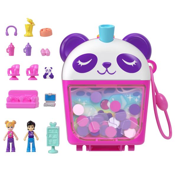 Polly PockeT-Panda Bubble TeA-Box Con 2 Minifigure E Il Panda Hwn95