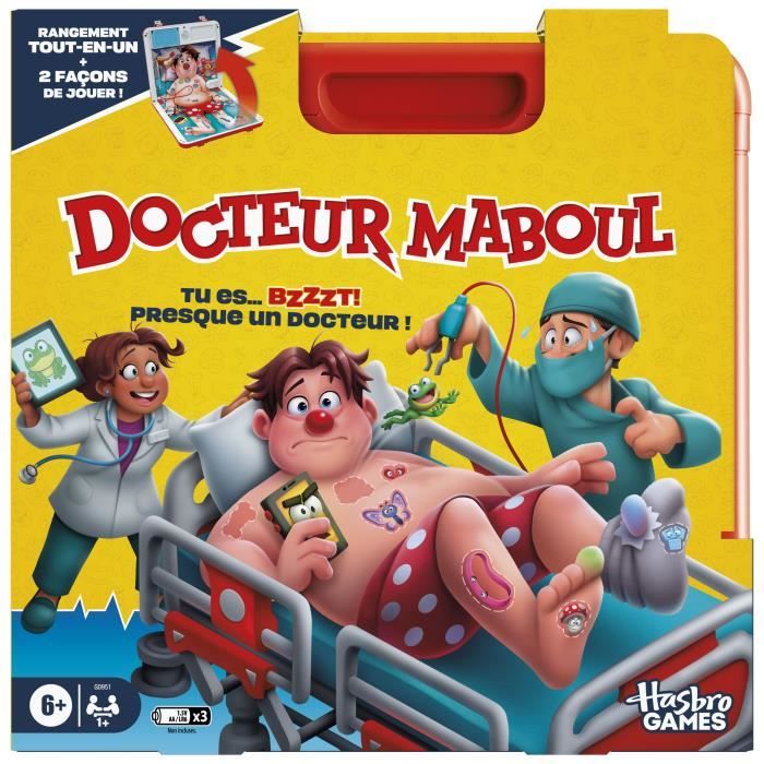 Dr. Maboul, Gioco Da Tavolo Elettronico Con Custodia Per Il Trasporto AlL-IN-One, 2 Modi Di Giocare, 1+ Giocatori, 10 Minuti,