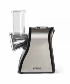 Livoo Dop192 Grattugia Elettrica Multifunzione - Nera E Grigia