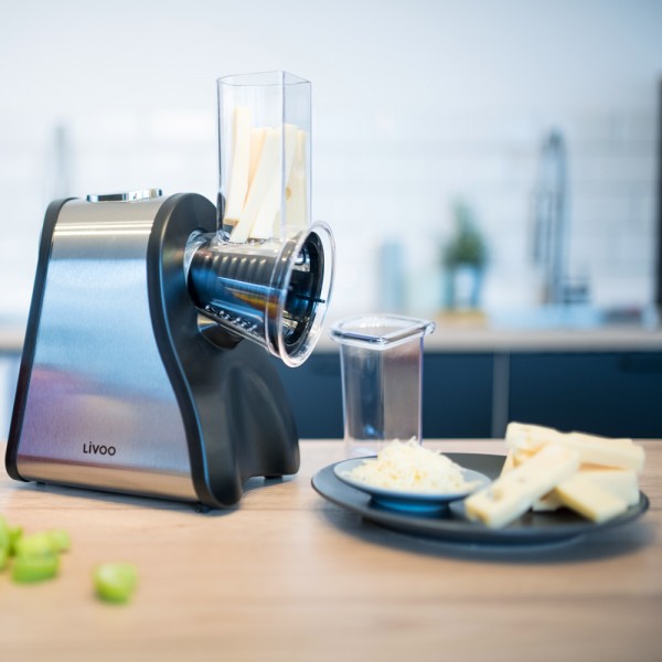 Livoo Dop192 Grattugia Elettrica Multifunzione - Nera E Grigia - Image 3