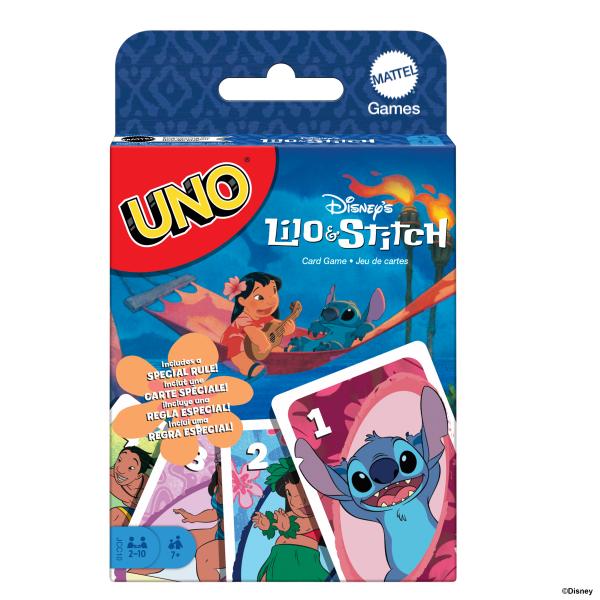 Mattel Games - Disney Uno Lilo E Stitch - Gioco Di Carte Per Bambini E Famiglie Jcc10