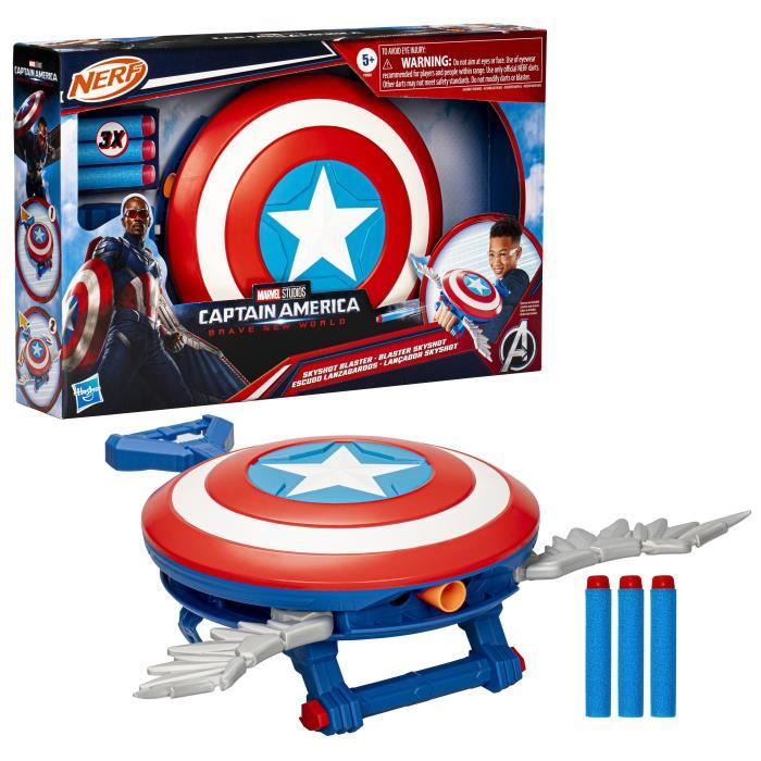 Marvel Studios Capitan America Brave New World, Nerf Blaster Skyshot, Costume Scudo