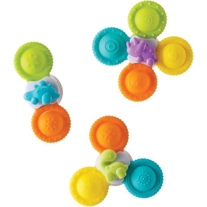 Set 3 Trottole - Infantino - 305289 - Silicone