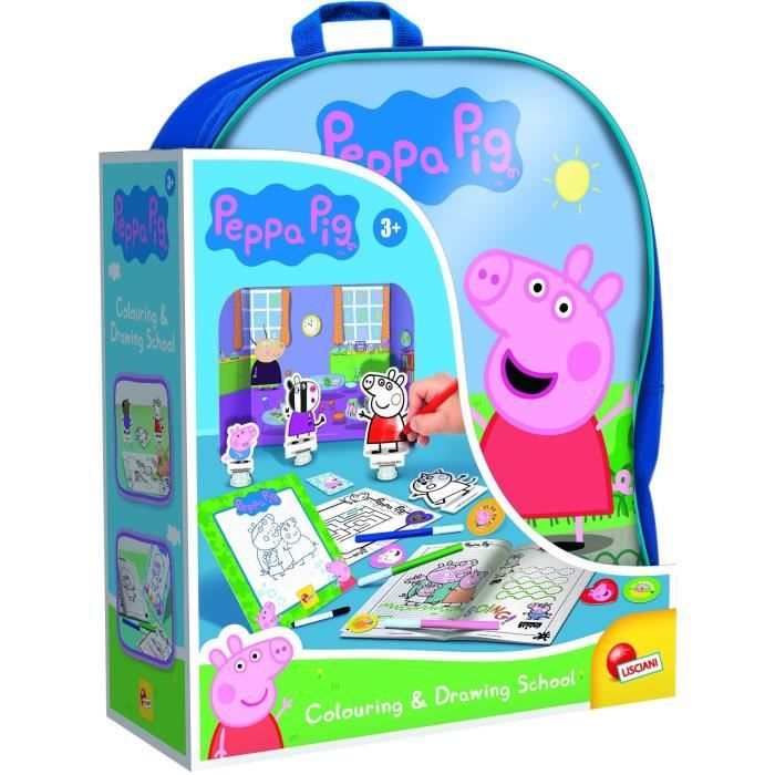 Zaino Da Colorare E Scuola Di Disegno - Peppa Pig - Lisciani