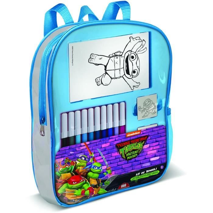 Zaino Pieno - Multiprint - 24884 - 4 Timbri Delle Tartarughe Ninja