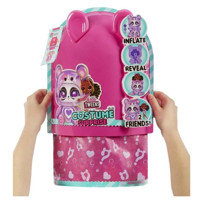 Lol Surprise - Bambola Tweens Costume - Hoops Cutie - Bambola Da 17 Cm + Animale Gonfiabile - Sorpresa Da Scoprire - 4 Modelli Di Colla