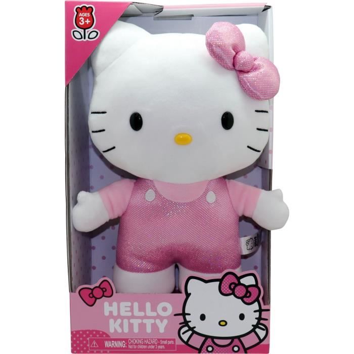 Peluche - Gptoys - Hello Kitty - Hkt122 - Modello Vestito Pavone Rosa - 30 Cm - Dai 3 Anni