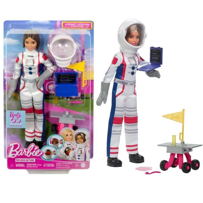 Barbie Astronauta Playset - Mattel - 65° Anniversario - 10 Accessori - Multicolore - Dai 3 Anni In su