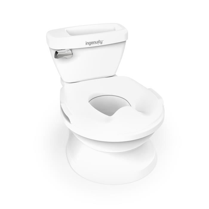Wc Per Bambini Ingenuity Mini Con Riduttore Wc Incluso, Scarico Musicale E Vano Porta Salviette Integrato, Bianco