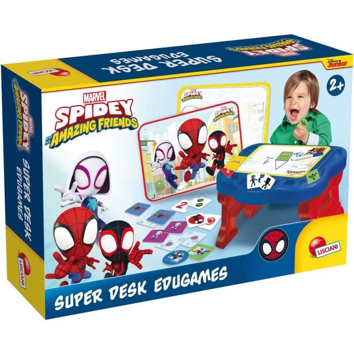 Banco Attività Con 10 Giochi - Spidey Super Desk - Giochi Edu - Lisciani