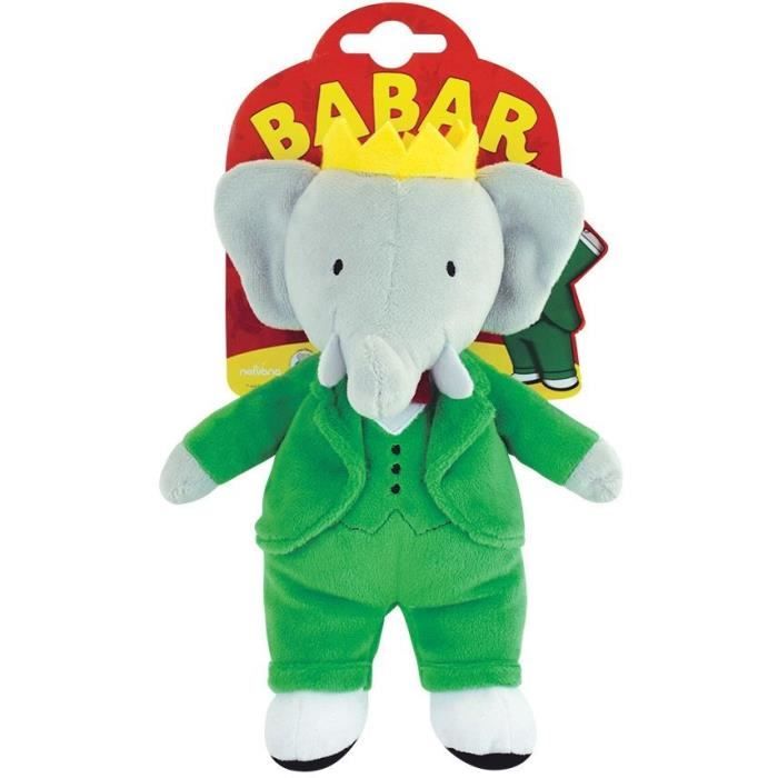Babar Elefante Peluche +/- 20 Cm - Jemini - Perfetta Rappresentazione Del Re Degli Elefanti.