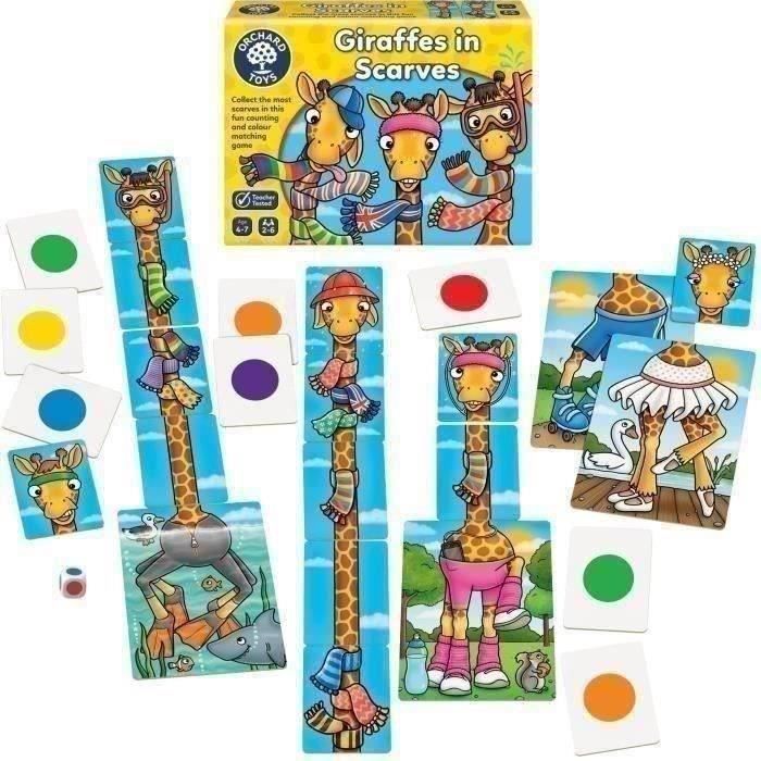 Le Giraffe E Le Loro Sciarpe Colorate - Frutteto