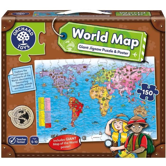 Mappa Del Mondo - Puzzle - Frutteto