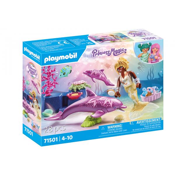 Playmobil 71501 Sirena Con Delfini