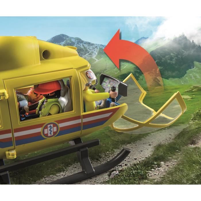 Playmobil - 71203 - City Action Les Subcutors - Rescue Helicoptere - Image 4
