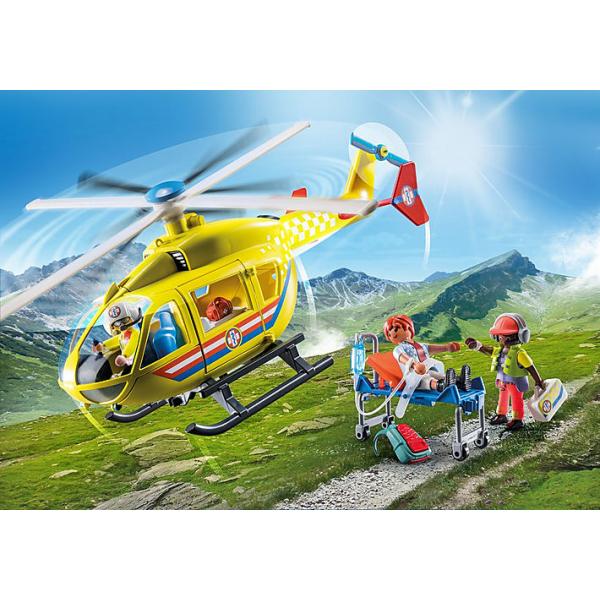Playmobil - 71203 - City Action Les Subcutors - Rescue Helicoptere - Image 3