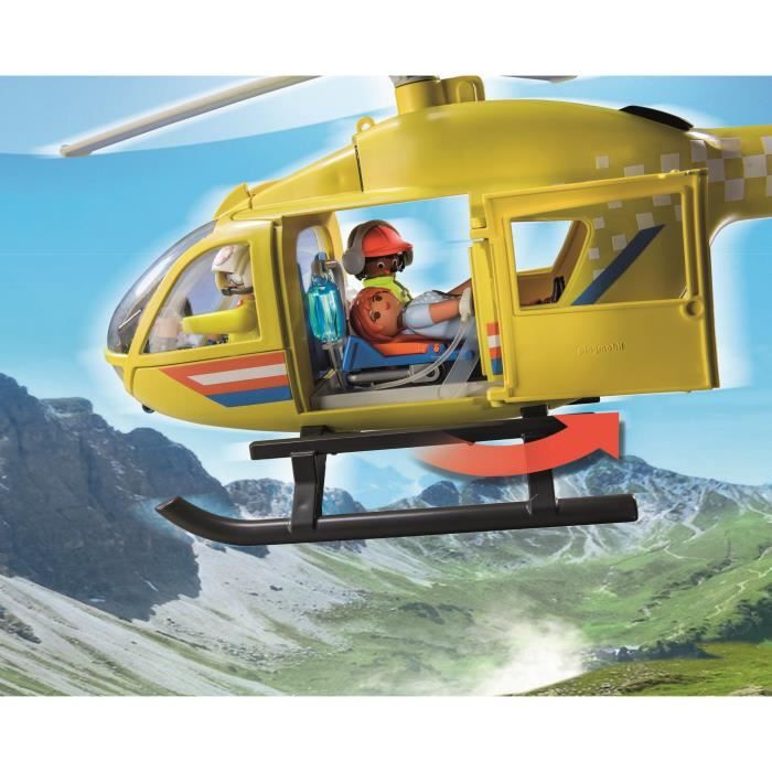 Playmobil - 71203 - City Action Les Subcutors - Rescue Helicoptere - Image 5