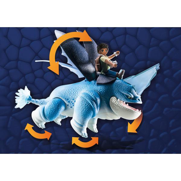 Playmobil - 71082 - Dragons Nine Regni: Plowhorn & Angelo - Image 4