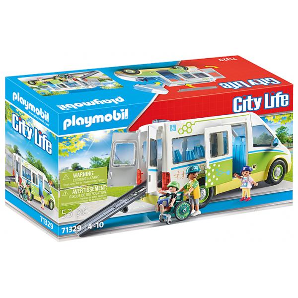 Playmobil 71329 Scuolabus - Vita Cittadina - Scuola - Amore Per Imparare Mondo Scolastico