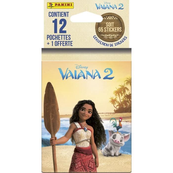 Blister - Panini - Vaiana 2 - 12 Buste - 1 Omaggio - 65 Figurine