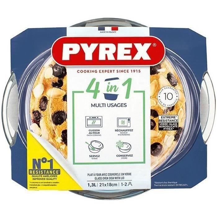 Casseruola - Pyrex - 1450098 - Rotonda - Vetro Borosilicato - 1,4 Litri