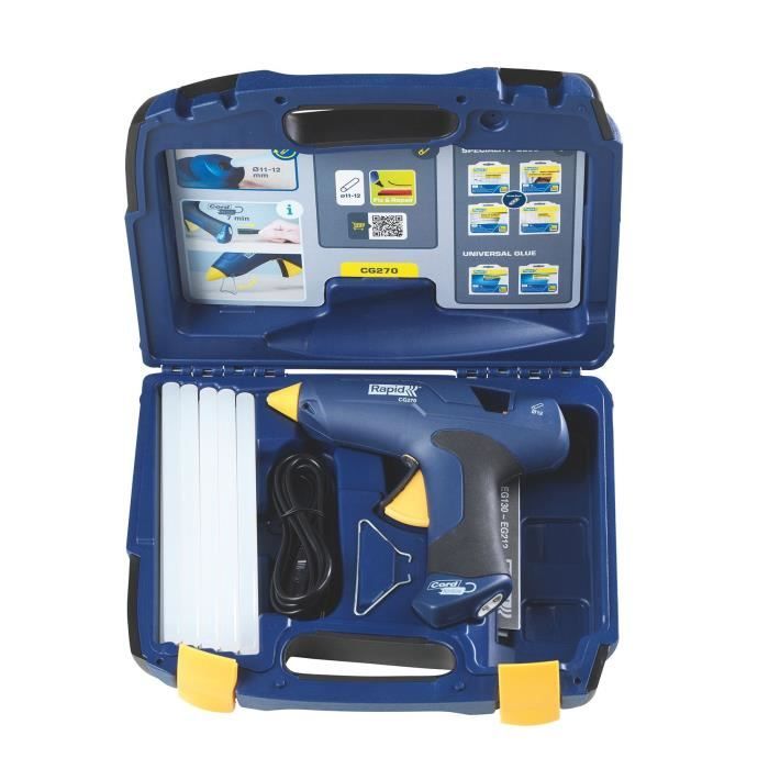 Rapid - Pistola Per Colla Cg270 - Scatola Removibile + Colla 10 Stick - Image 3