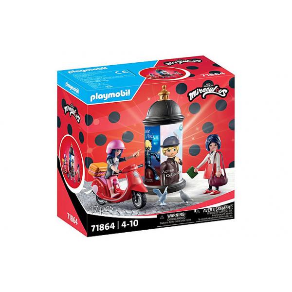 Playmobil 71864 Miraculous: Marinette Sullo Scooter E Kagami