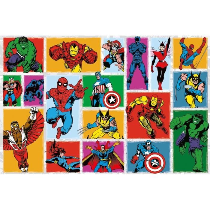 Puzzle Retrò Marvel Da 3000 Pezzi, Per Adulti E Bambini Dai 14 Anni, Puzzle Di Qualità Premium, Collezione My Heroes, 12001549, Nathan