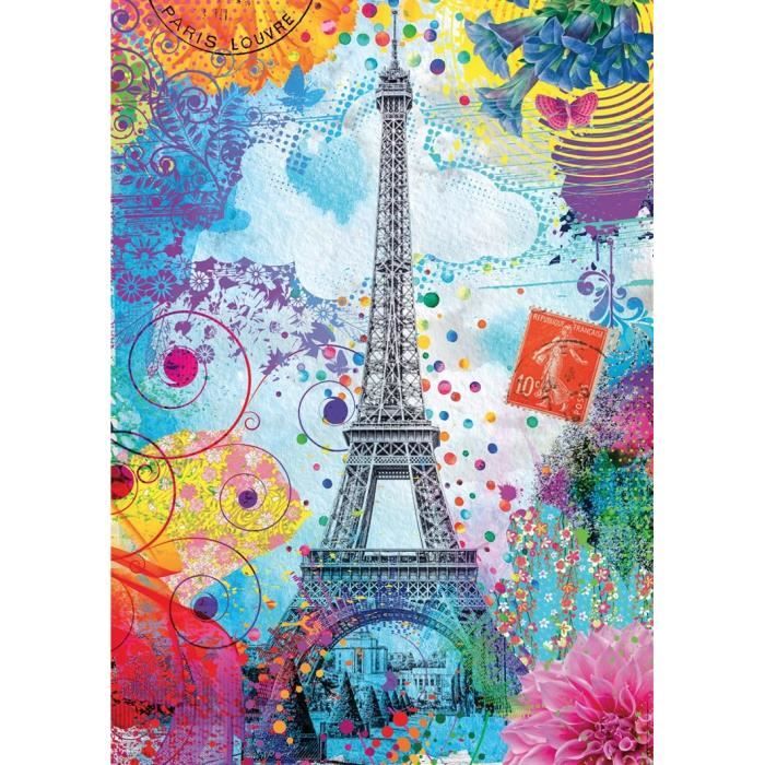 NathaN-Puzzle 1500 PezzI-Torre Eiffel Multicolore/lars StewarT-Adulti E Bambini Dai 14 AnnI-Puzzle Di Qualità PremiuM-12000950