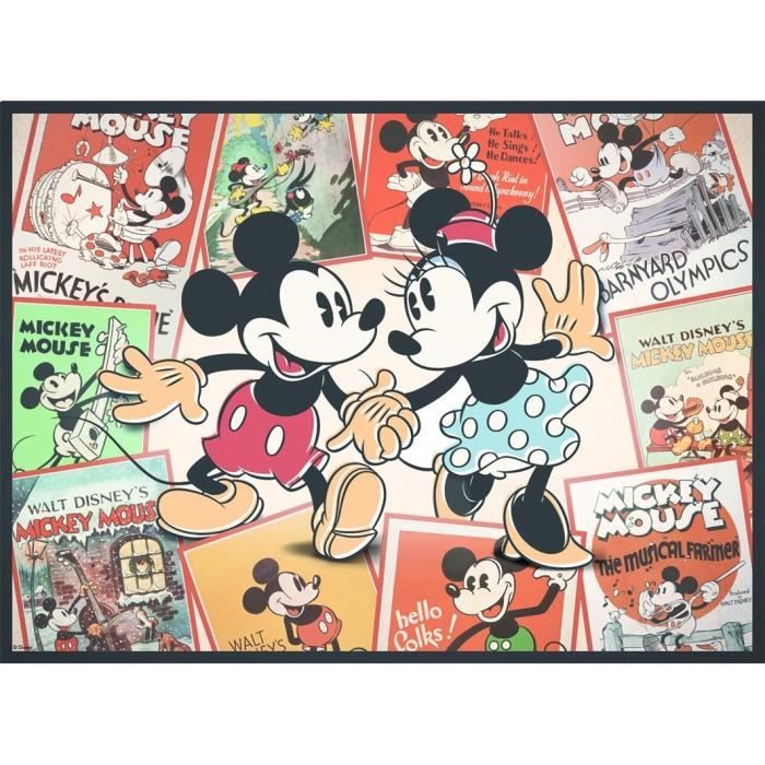 NathaN-Puzzle 500 PezzI-Topolino/disney MemorieS-Adulti E Bambini Dai 12 AnnI-Puzzle Di Qualità PremiuM-12000969